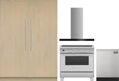 5 Piece Package Includes Refrigerator, Freezer, Range, Hood And Dishwasher